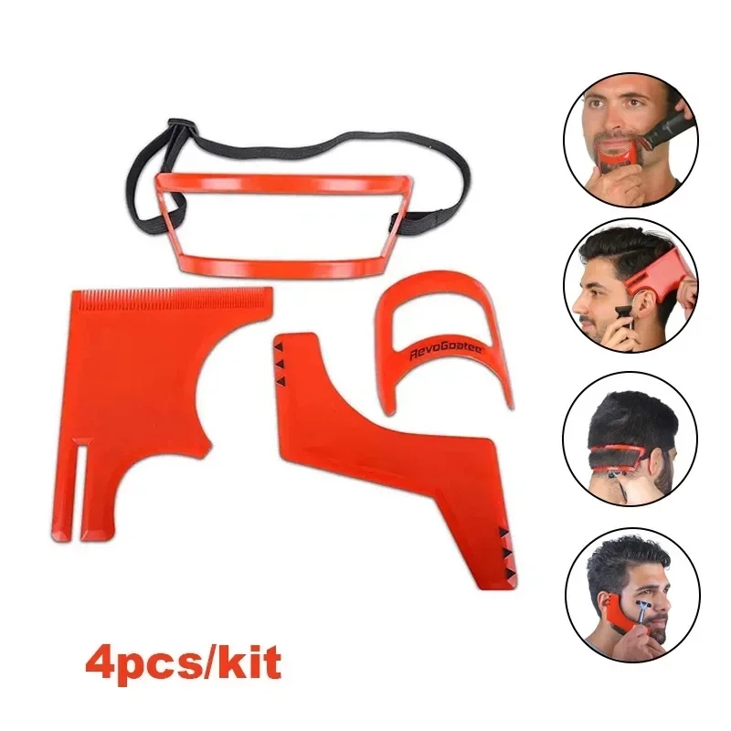 Men'S Grooming Scissors - 2/4 pezzi pettini per barba da