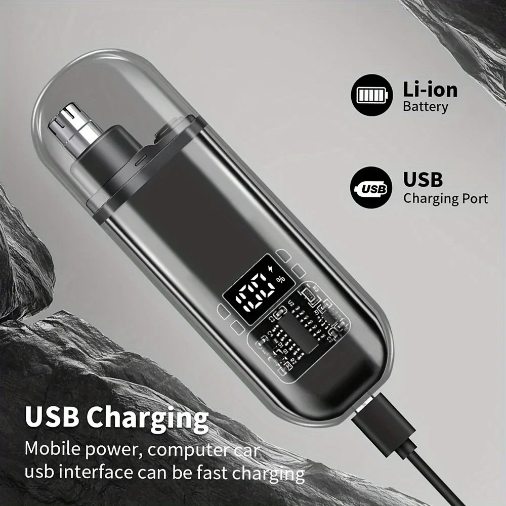 Men'S Grooming Tips - Tagliapeli ricaricabile tramite USB-C per naso