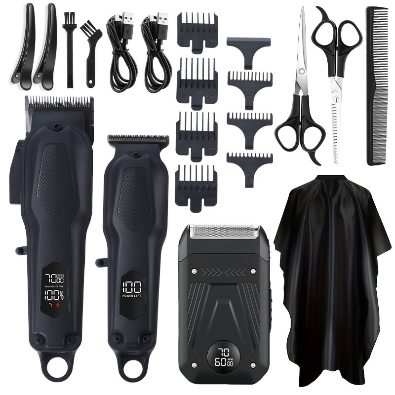 Men'S Grooming Scissors - Set di 3 Tagliacapelli con Schermo