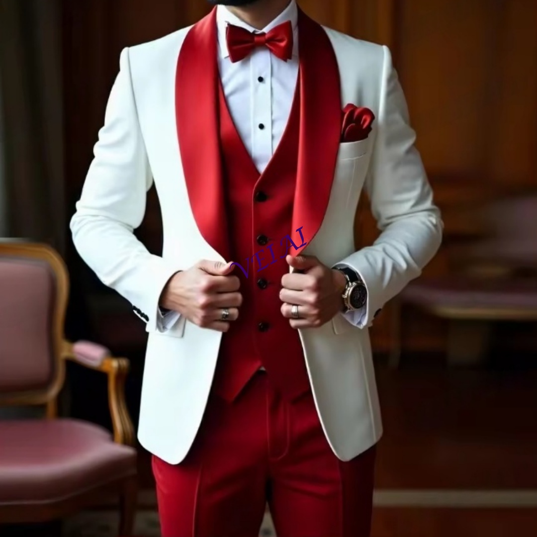 Men'S Grooming Daily - CustomizedNew Abito da uomo bianco e