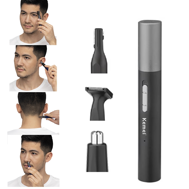 Men'S Grooming Scissors - Kemei Pro Regolabarba Elettrico Ricaricabile per