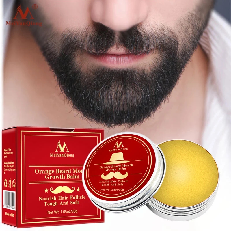 Men'S Grooming Wax - Olio da barba biologico arancione naturale