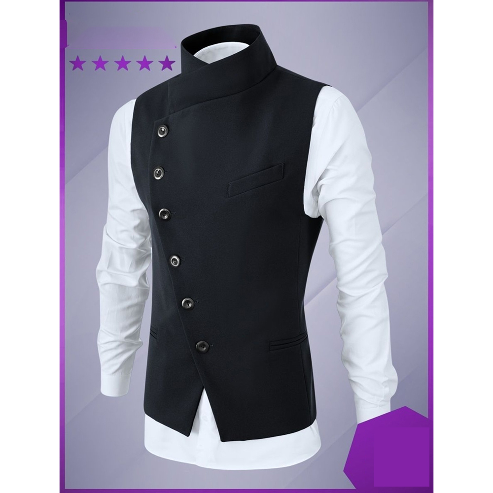 Men'S Grooming Daily - Gilet di fascia alta Maschile Nero