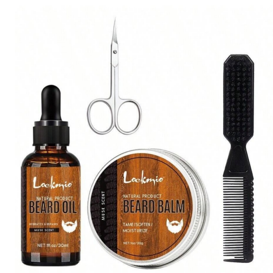 Men'S Grooming Wax - Kit balsamo per barba da uomo