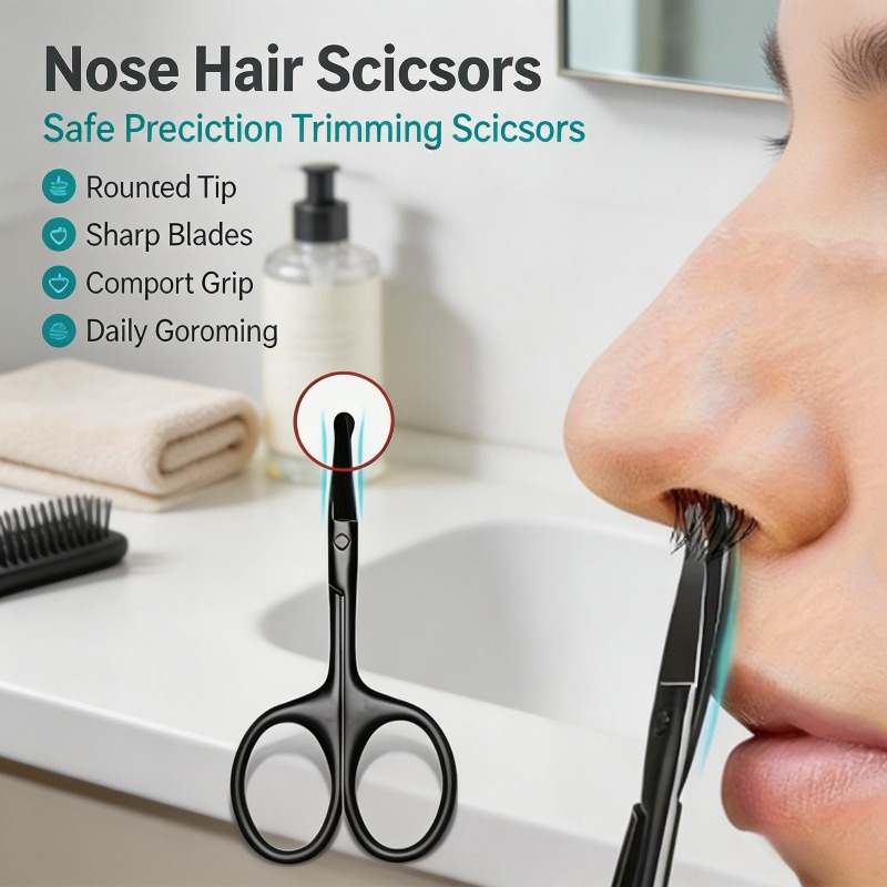 Men'S Grooming Tips - Forbici professionali per peli del naso
