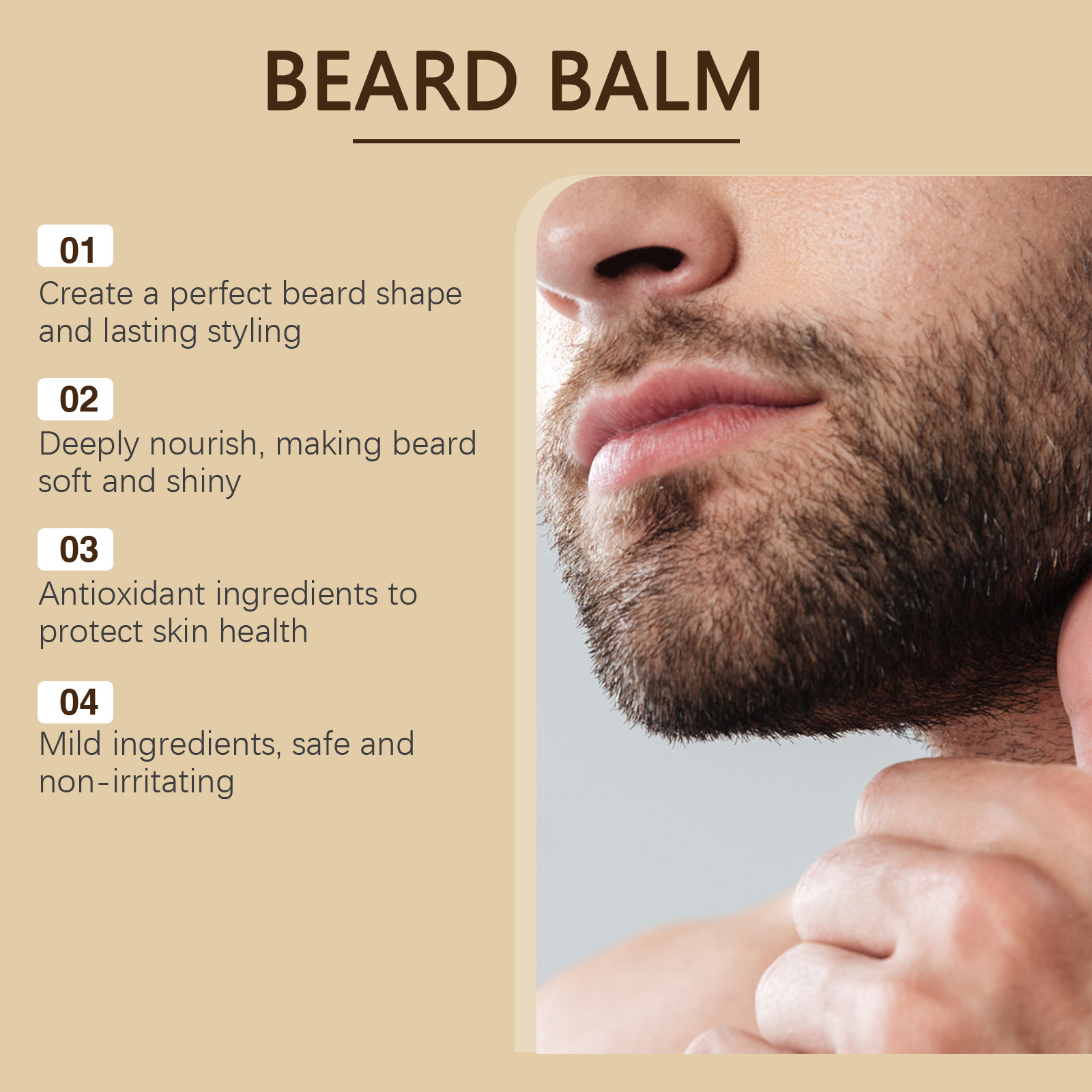 Cera per la Cura della Barba d - Men'S Grooming Wax recensione e prezzo