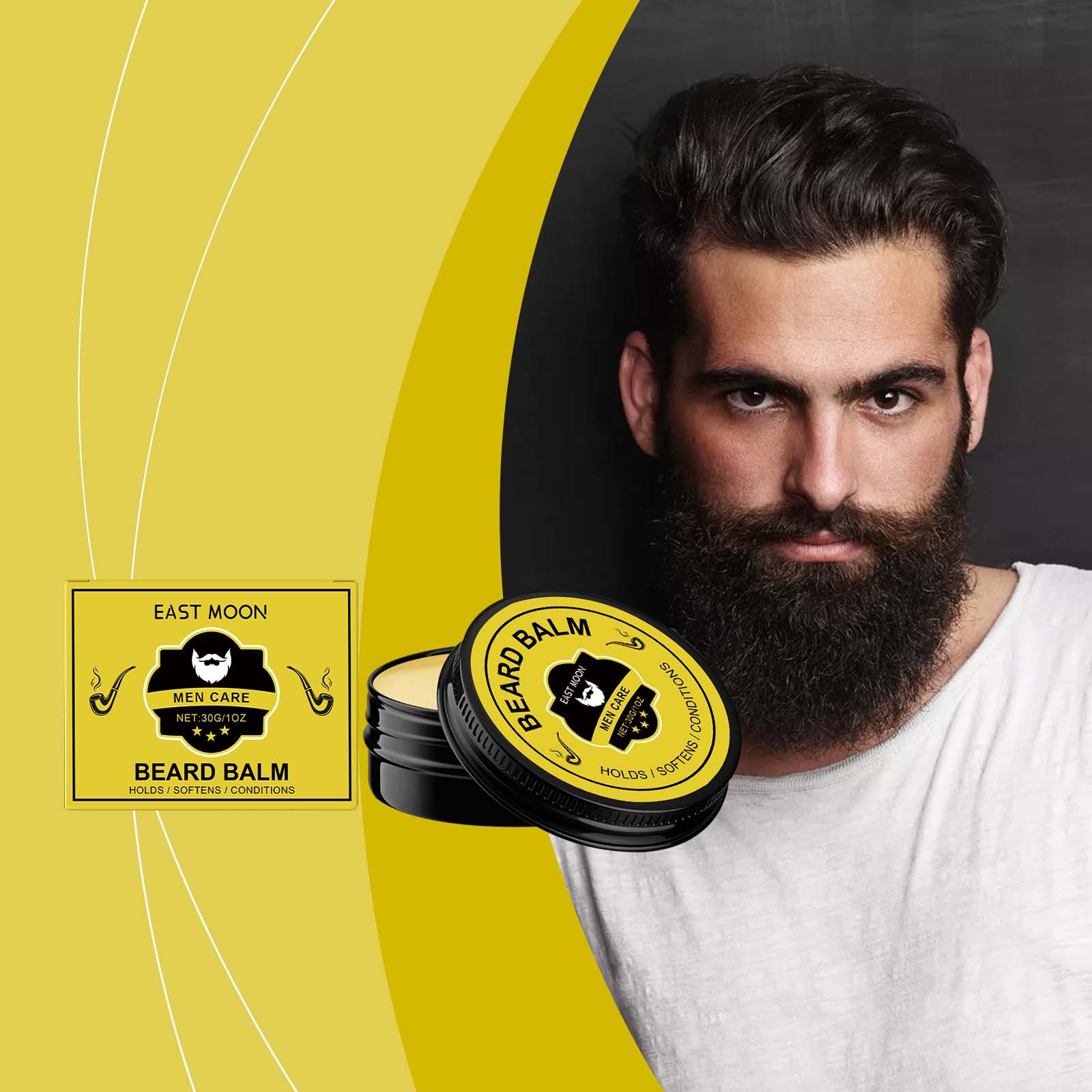 East Moon Uomo Balsamo per la  - Men'S Grooming Wax recensione e prezzo
