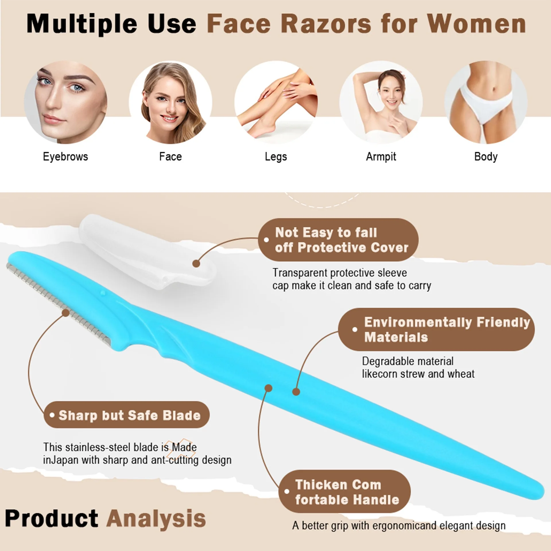 5/10/30/40 pezzi di rasoi per  - Men'S Grooming Scissors recensione e prezzo