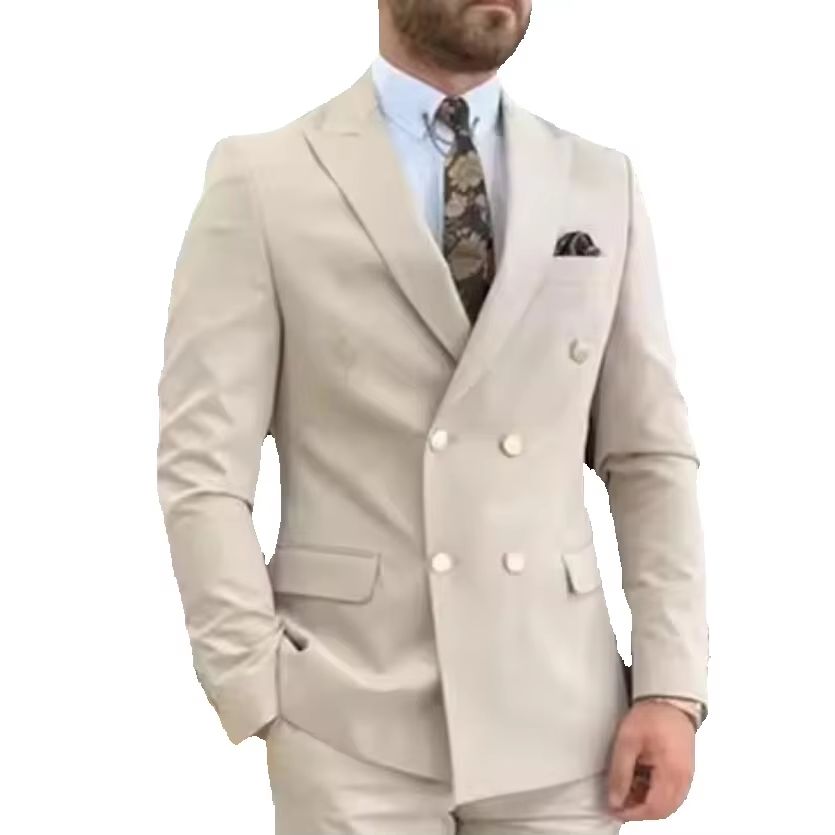 Nuovo Completo da Uomo Beige D - Men'S Grooming Daily recensione e prezzo
